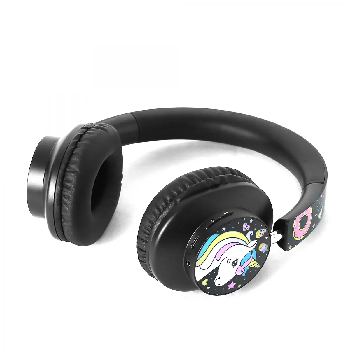 Macmerise Cute Unicorn Decibel Bluetooth Headphones, 7Y+, Blue