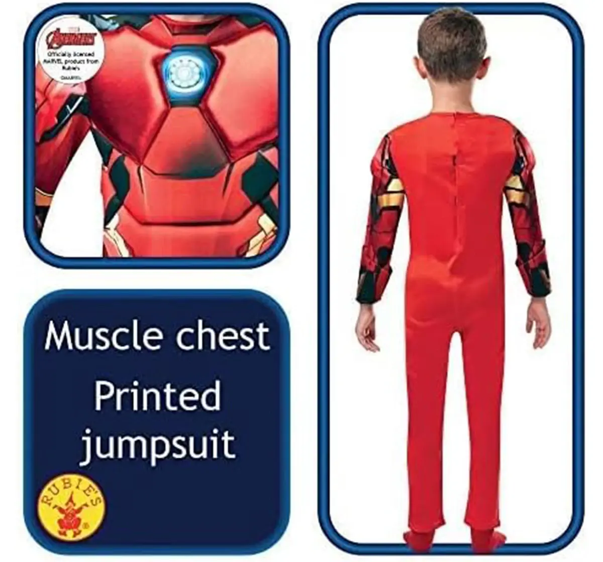 Rubies Iron Man Deluxe Large Costume, 3Y+