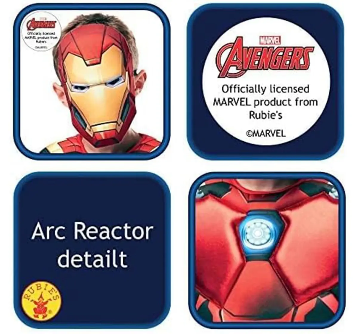 Rubies Iron Man Deluxe Large Costume, 3Y+