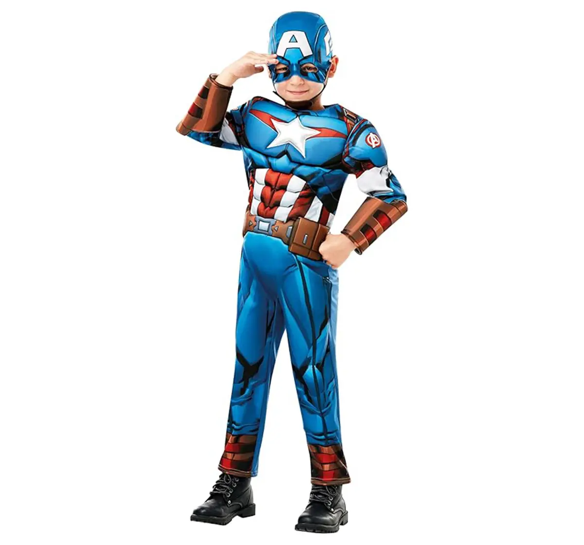 Rubies Captain America Deluxe Large Costume, 3Y+