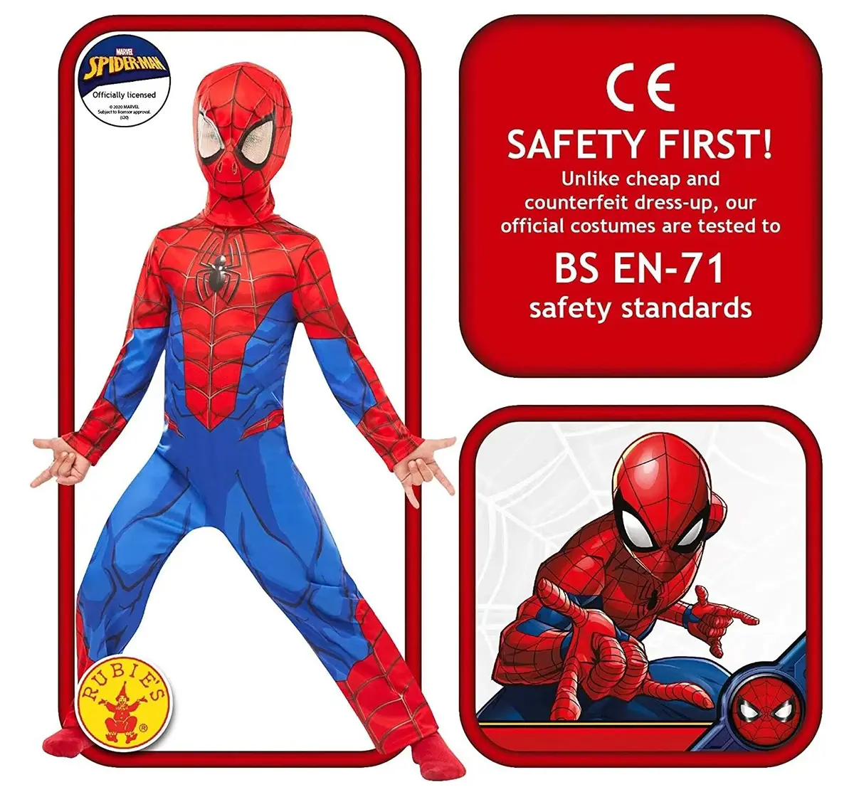 Rubies Spiderman Classic Small Costume, 3Y+