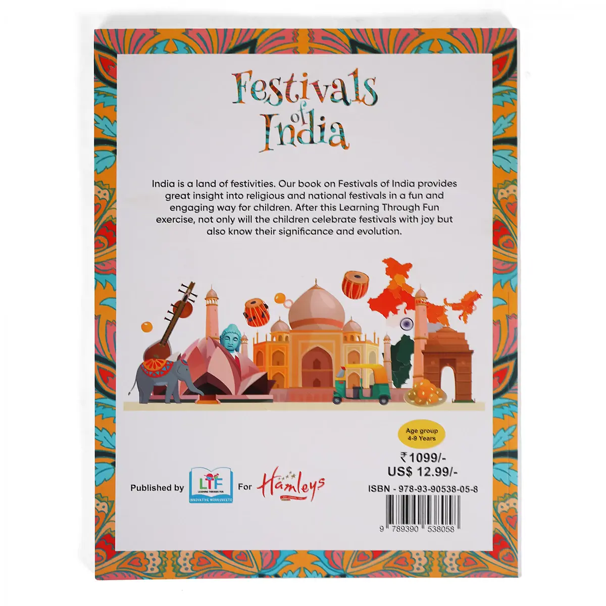 Learning Through Fun Festivals of India, Book for Kids, 4Y+, Multicolour