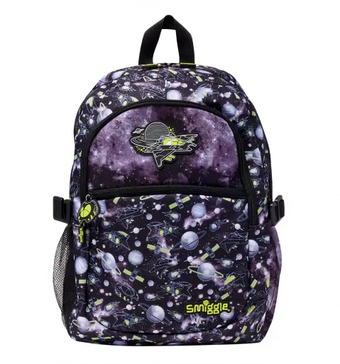 Smiggle Fly High Classic Attach Backpack Black, 3Y+