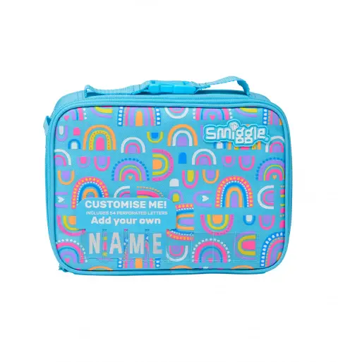 Smiggle Fly High Square Attach Id Lunchbox Blue, 3Y+