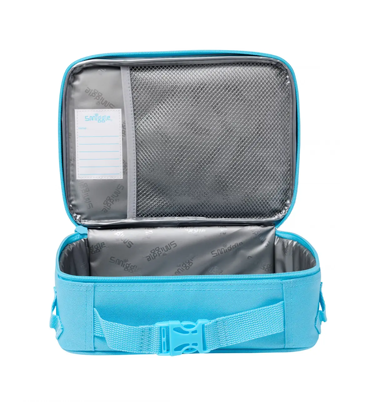 Smiggle Fly High Square Attach Id Lunchbox Blue, 3Y+