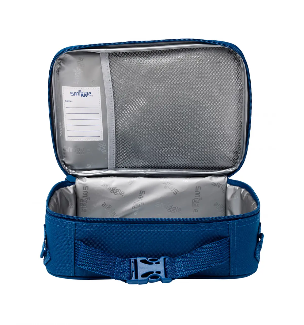Smiggle Fly High Square Attach Id Lunchbox Navy, 3Y+