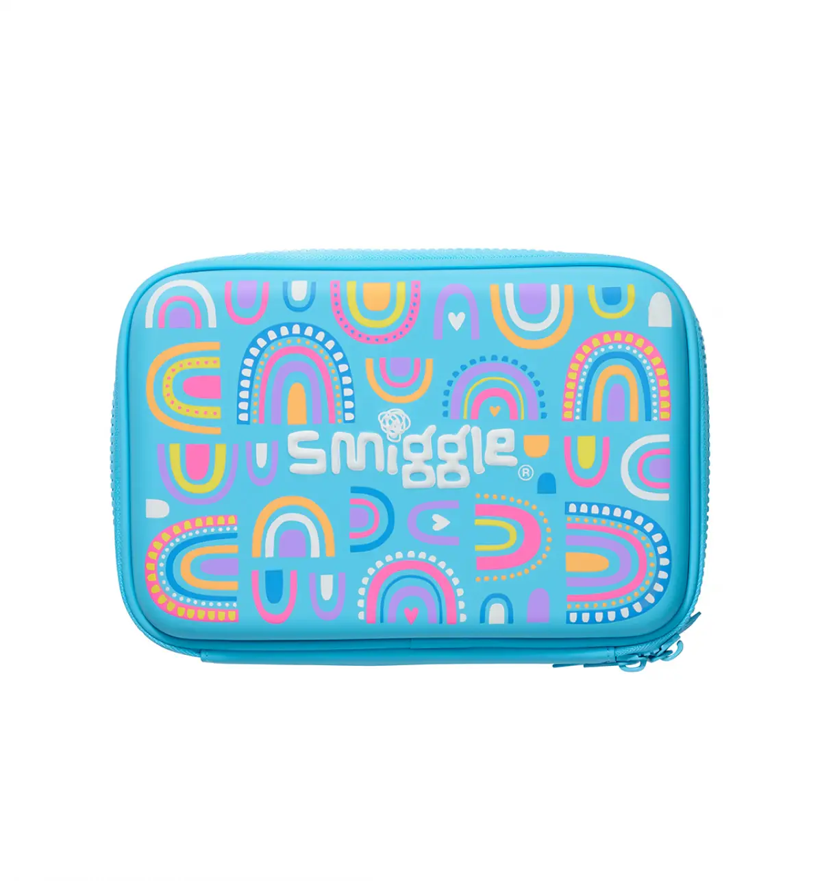 Smiggle Fly High Hardtop Double Up Pencil Case Blue, 3Y+