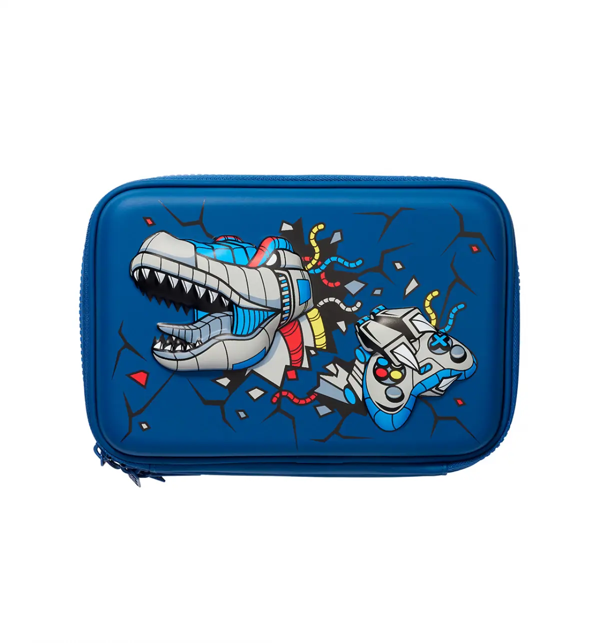 Smiggle Fly High Hardtop Double Up Pencil Case Navy, 3Y+