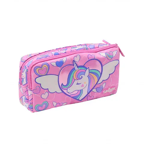 Smiggle Fly High Character Pocket Pencil Case Pink, 3Y+