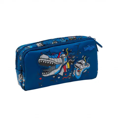 Smiggle Fly High Character Pocket Pencil Case Navy, 3Y+
