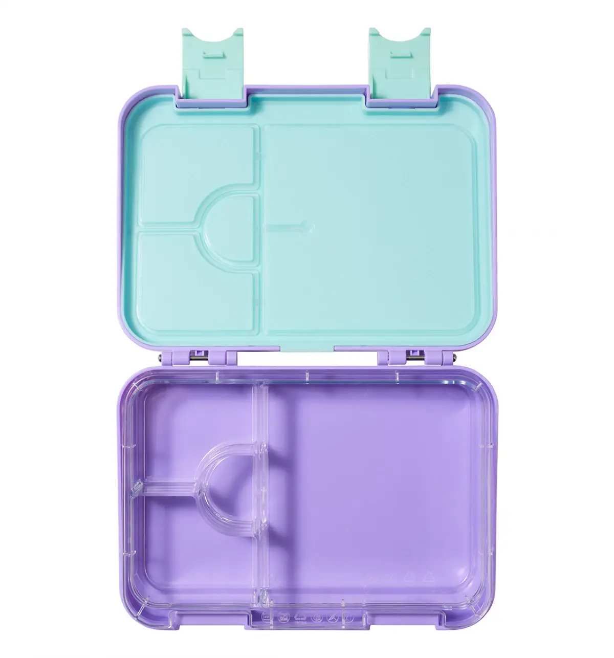 Smiggle Blast Off Medium Happy Bento Lunchbox Lilac, 3Y+