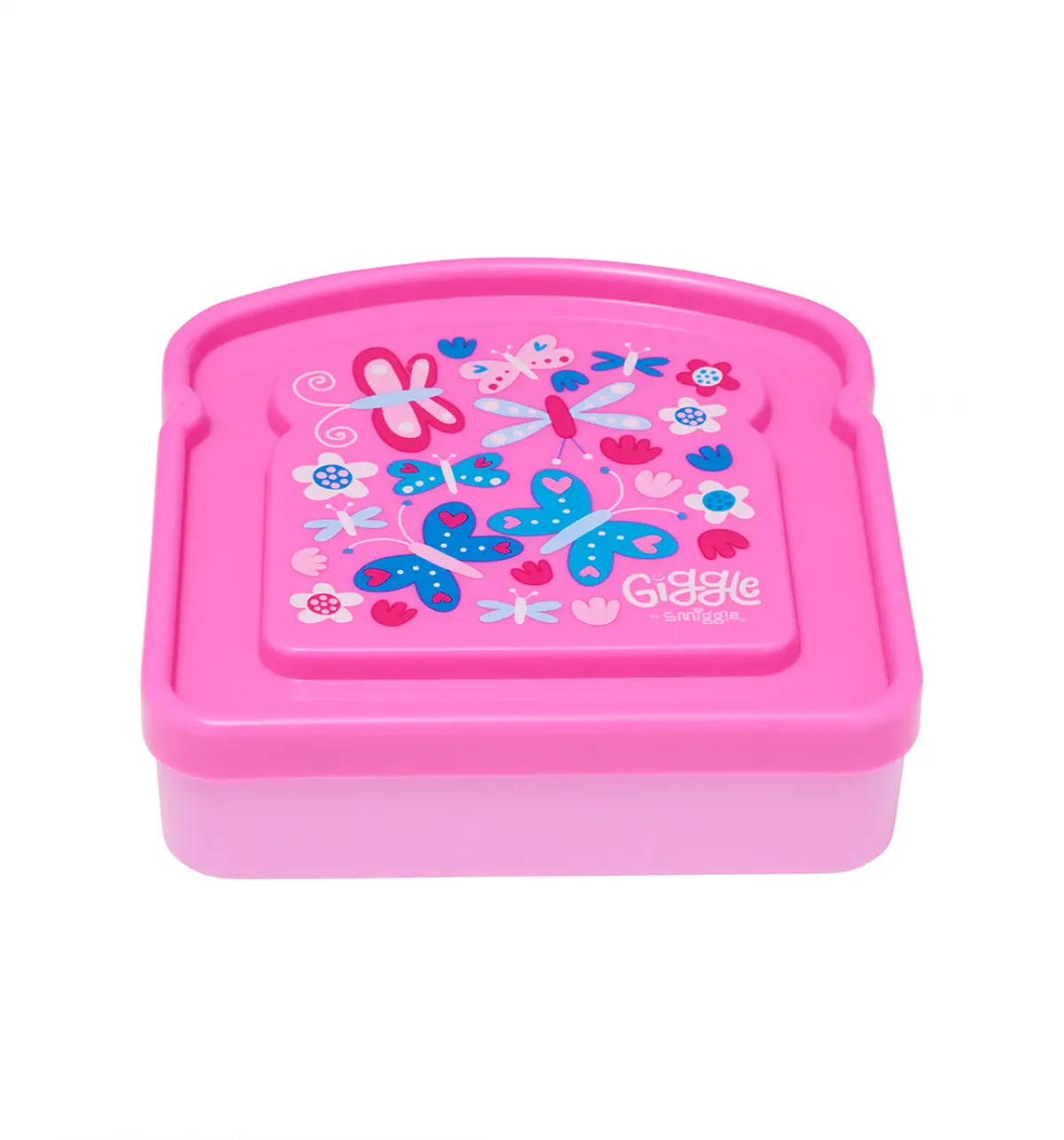 Smiggle Giggle By Smiggle Sandwich Container Pink, 3Y+