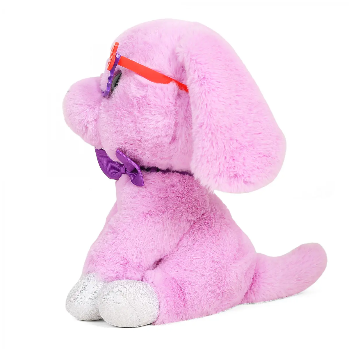 Fuzzbuzz Max Dog With Glasses Purple, Soft Toys, 26cm, 3Y+