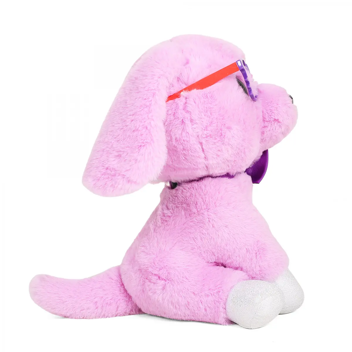 Fuzzbuzz Max Dog With Glasses Purple, Soft Toys, 26cm, 3Y+