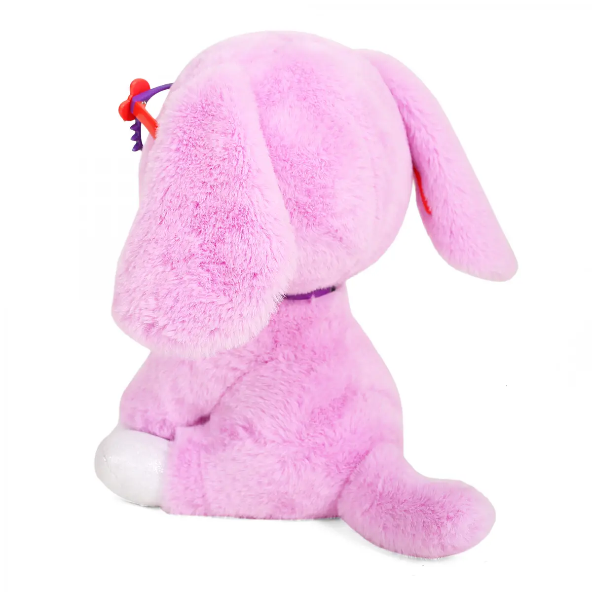 Fuzzbuzz Max Dog With Glasses Purple, Soft Toys, 26cm, 3Y+