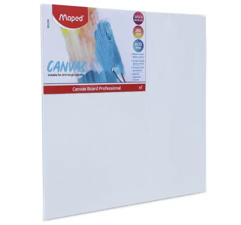 Maped Cotton Canvas Board for Painting (10 x 12), 10Y+
