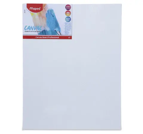 Maped Cotton Canvas Board for Painting (12 x 16), 10Y+