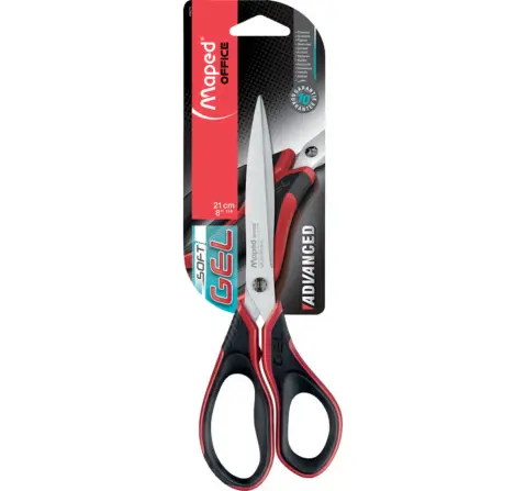 Maped Soft Gel Advance 17Cm Scissor, 10Y+ (Black)