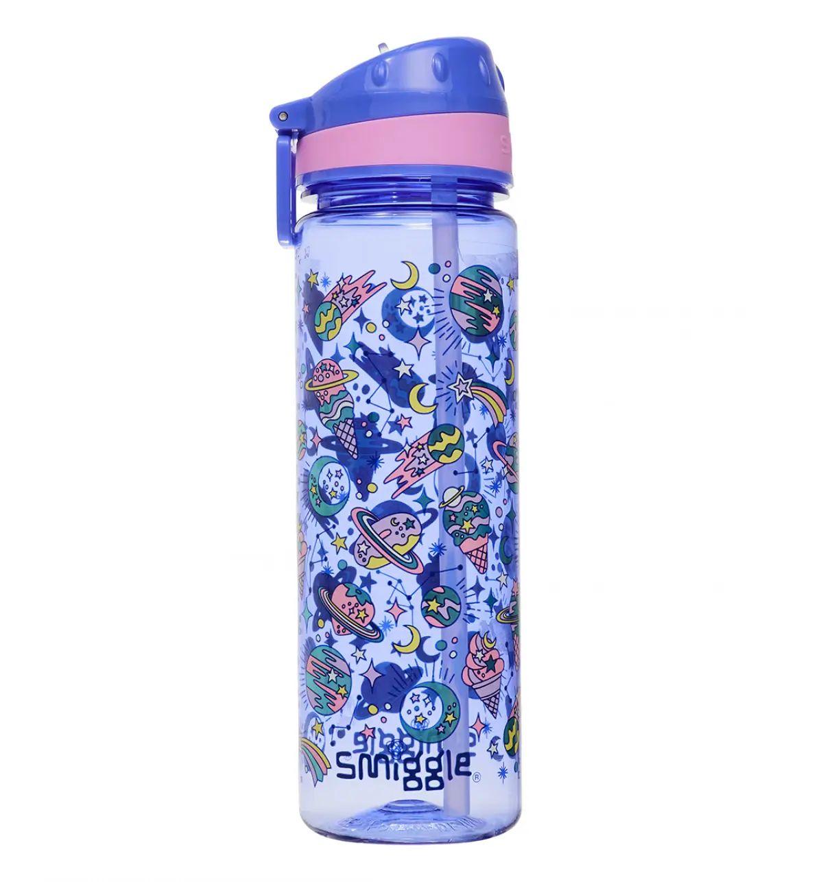 Smiggle Epic Adventures Drink Up Bottle 650Ml Purple, 3Y+