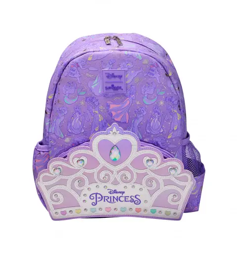 Smiggle Disney Junior Character Hoodie Backpack Lilac, 3Y+