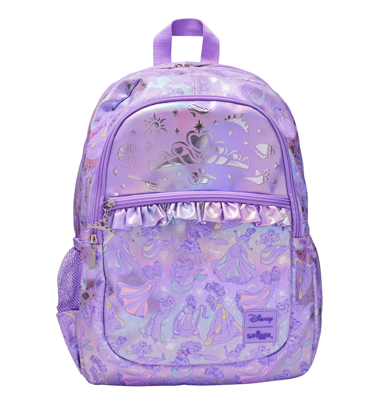 Smiggle Disney Princess Classic Bacpack Lilac, 3Y+