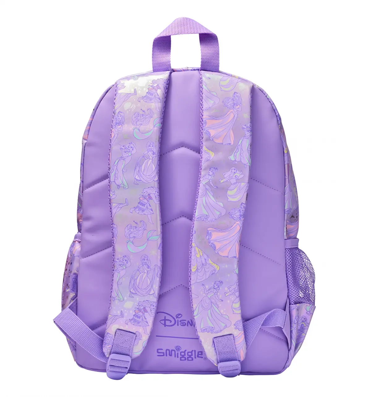 Smiggle Disney Princess Classic Bacpack Lilac, 3Y+