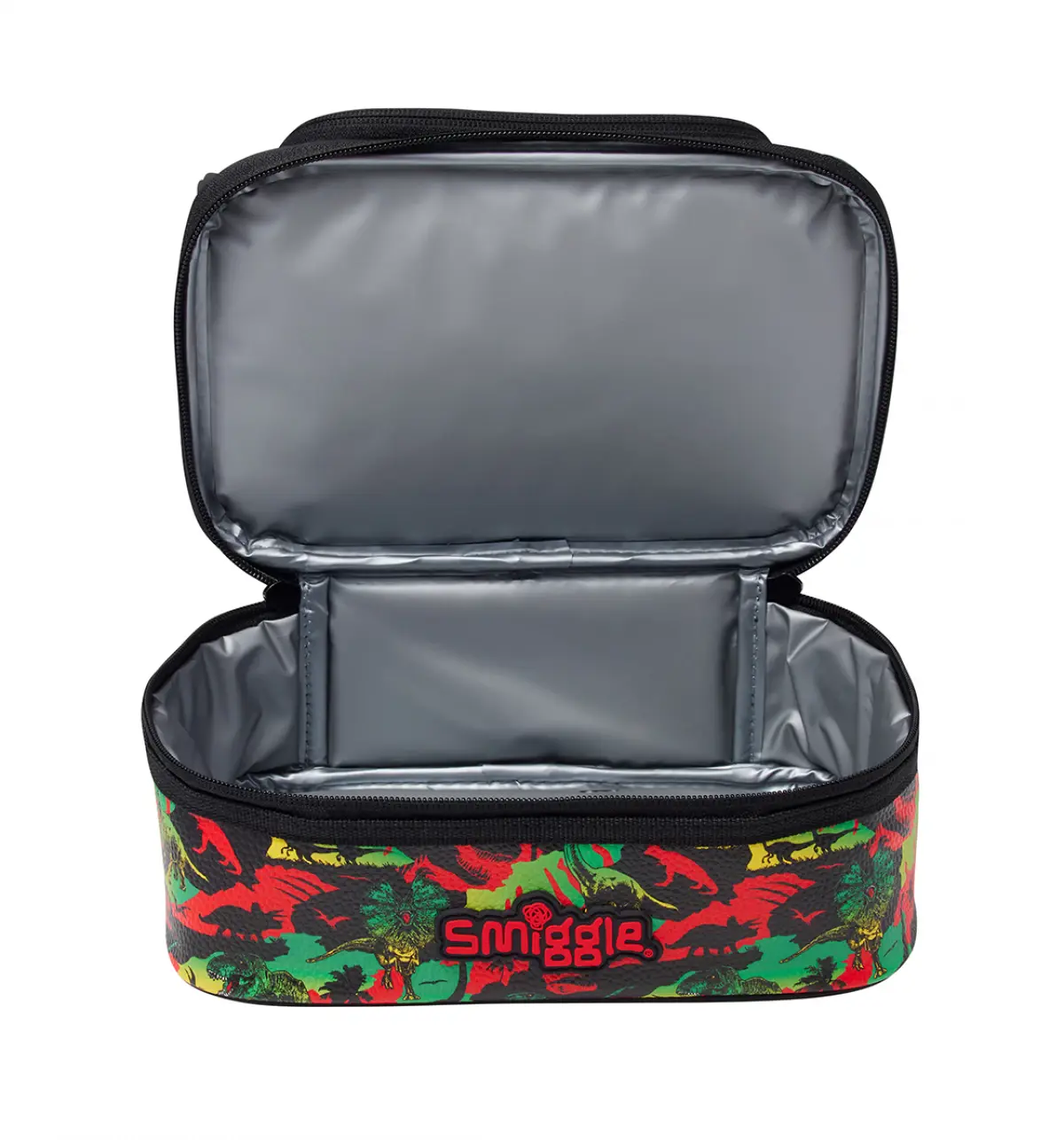 Smiggle Jurassic Park Double Decker Lunchbox Black, 3Y+