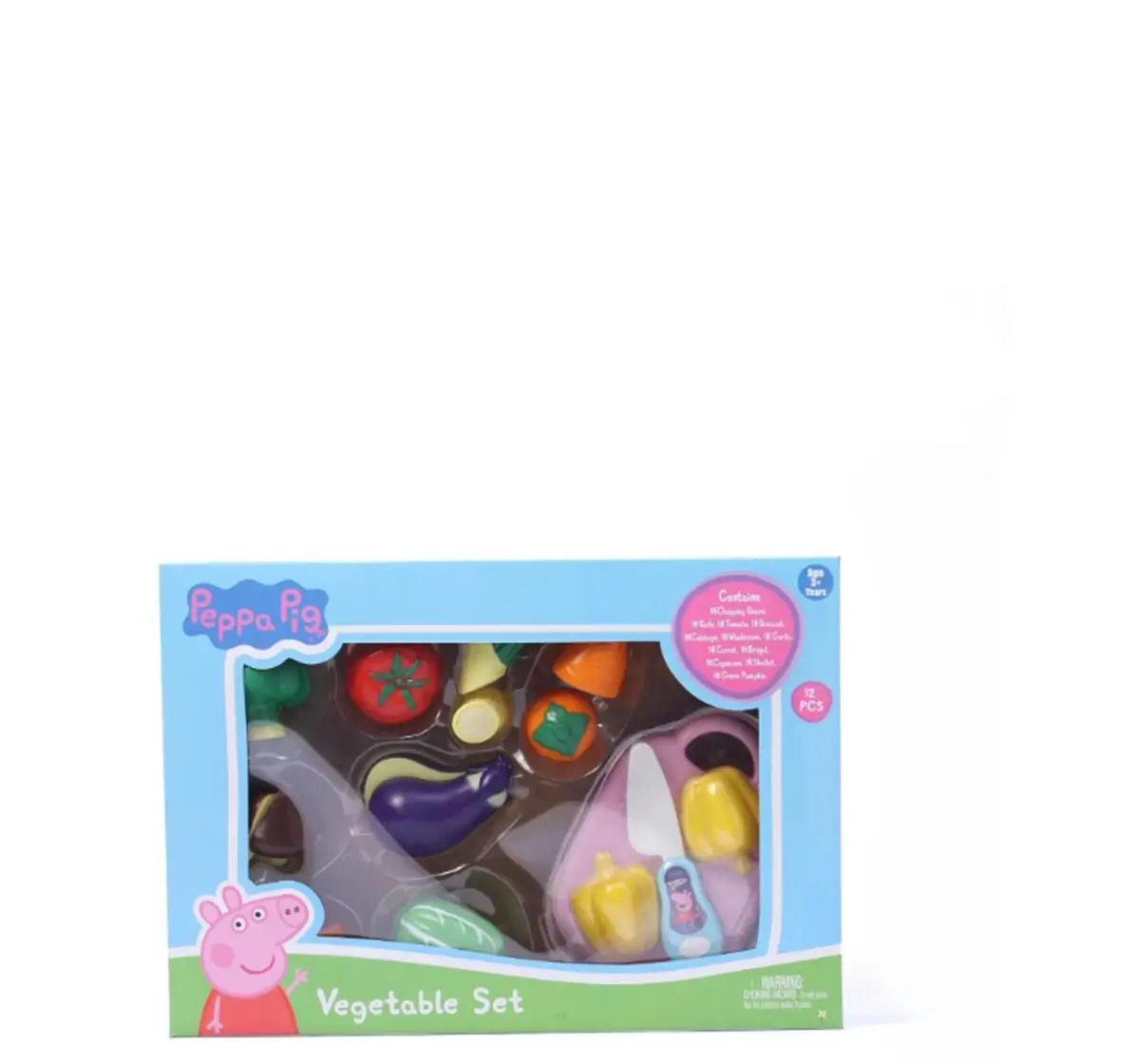 Striders Peppa Realistic Sliceable Vegetable Set, 12 Pieces , 3Y+