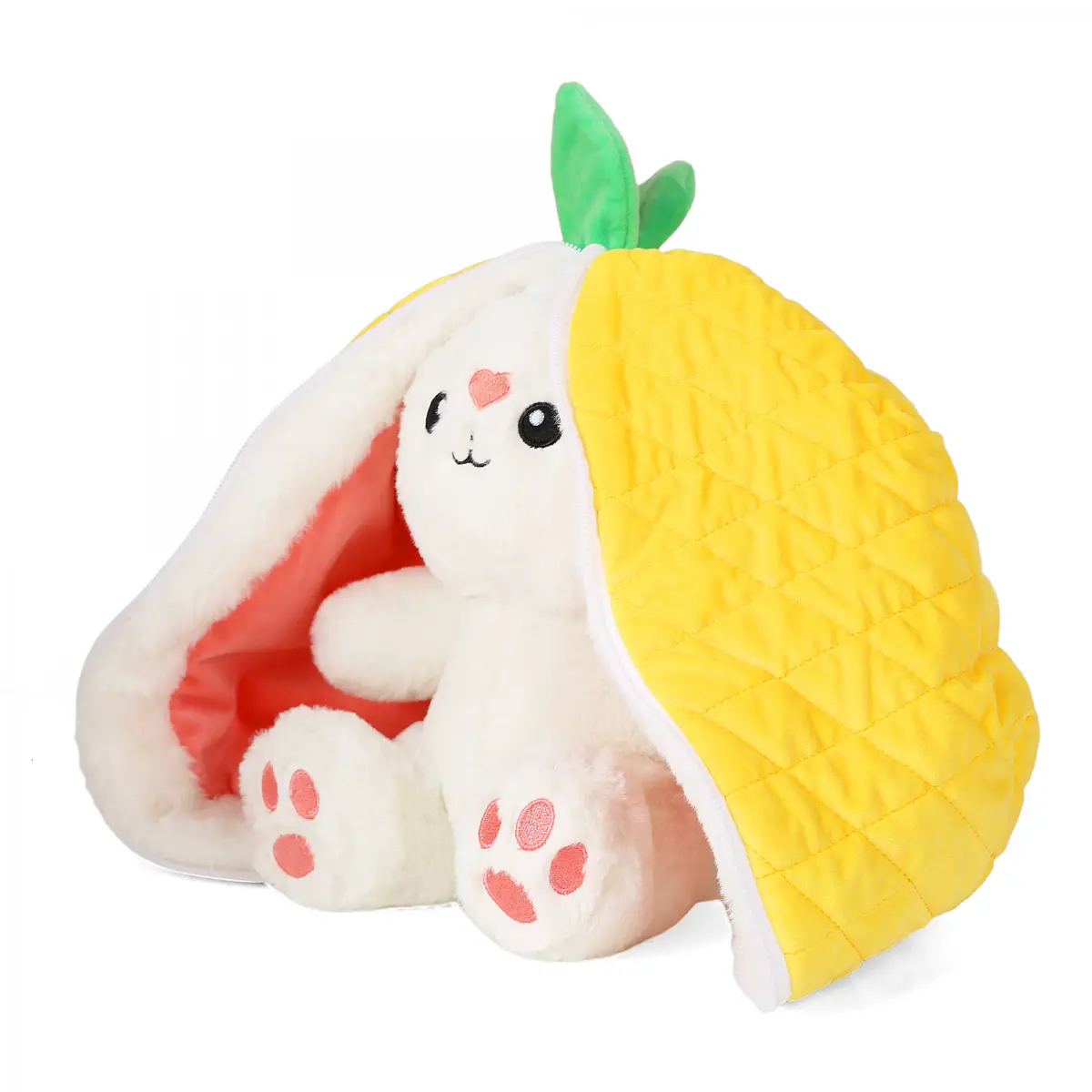 Fuzzbuzz Reversible Pineapple Bunny Yellow, 32cm, 3Y+