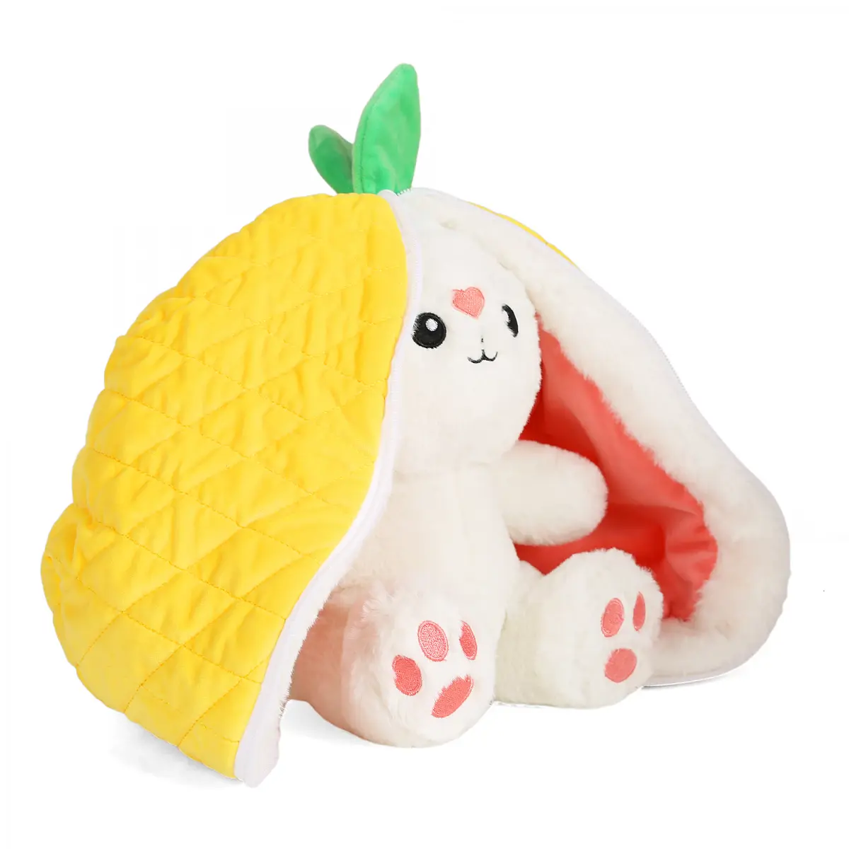 Fuzzbuzz Reversible Pineapple Bunny Yellow, 32cm, 3Y+