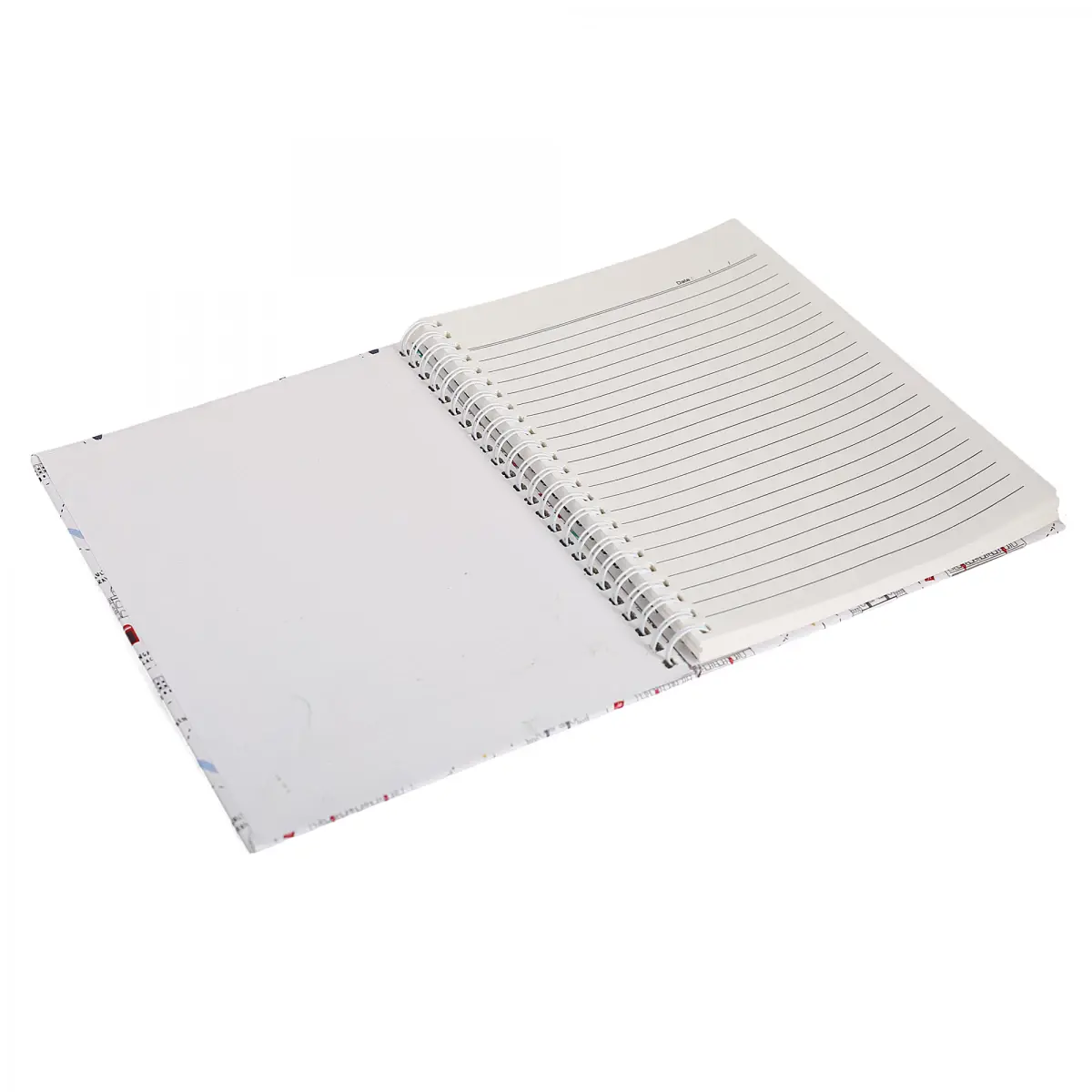 Hamleys White Wiro Map Rulled Notebook, 100PGs