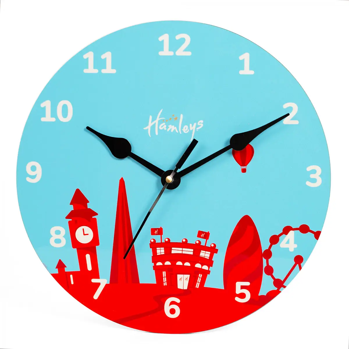 Hamleys E Clock Circular Skyline, 3Y+, Multicolour