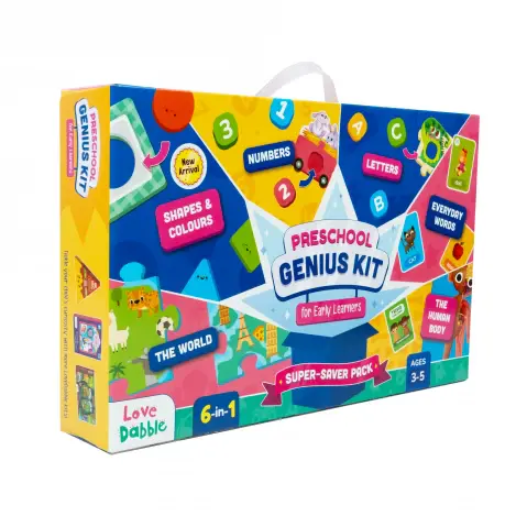 Bloomingo Preschool Genius Kit For Early Learners Puzzles For Toddlers And Kids, 2Y+