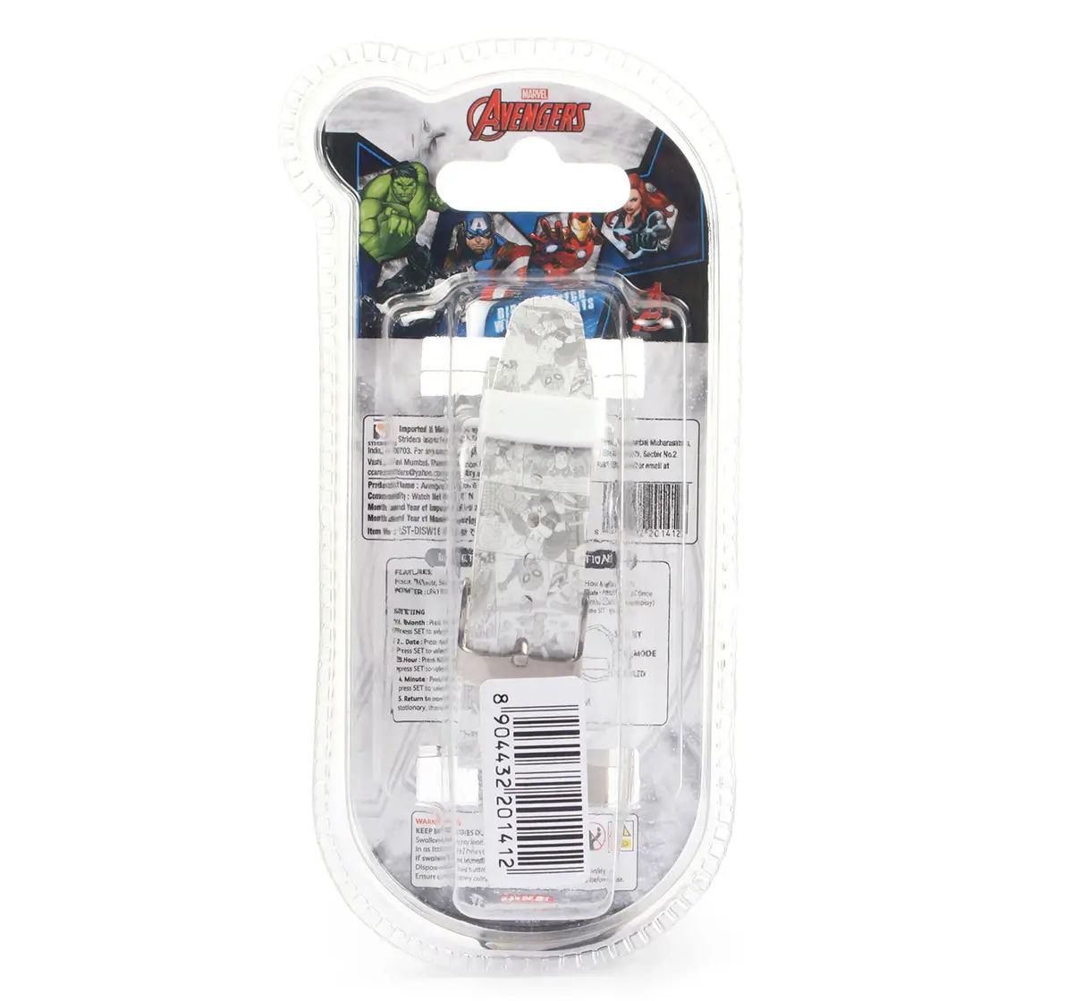Striders Marvel Avengers Kids Watch With Led Lights, 3Y+