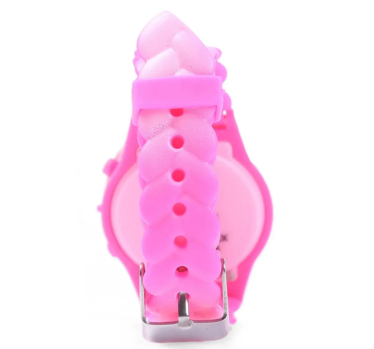 Striders Barbie Kids' Watch With Glitter Design, Digital Display & Adjustable Strap, Pink, 3Y+