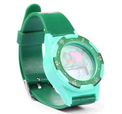 Striders Peppa Pig Kids Watch With Led Display And Adjustable Strap, 3Y+