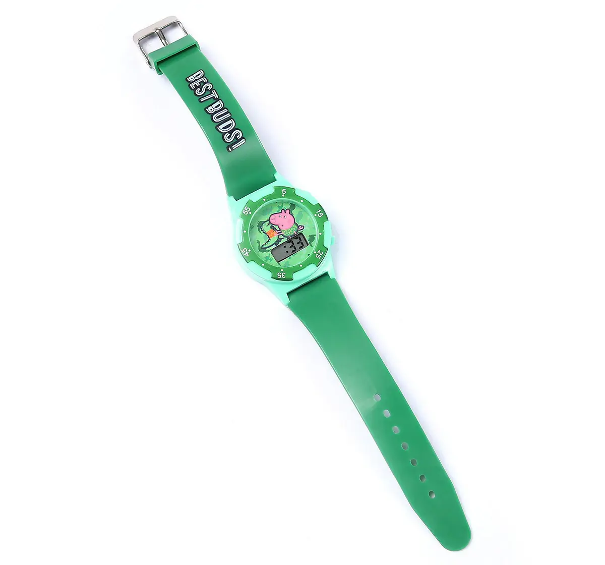 Striders Peppa Pig Kids Watch With Led Display And Adjustable Strap, 3Y+