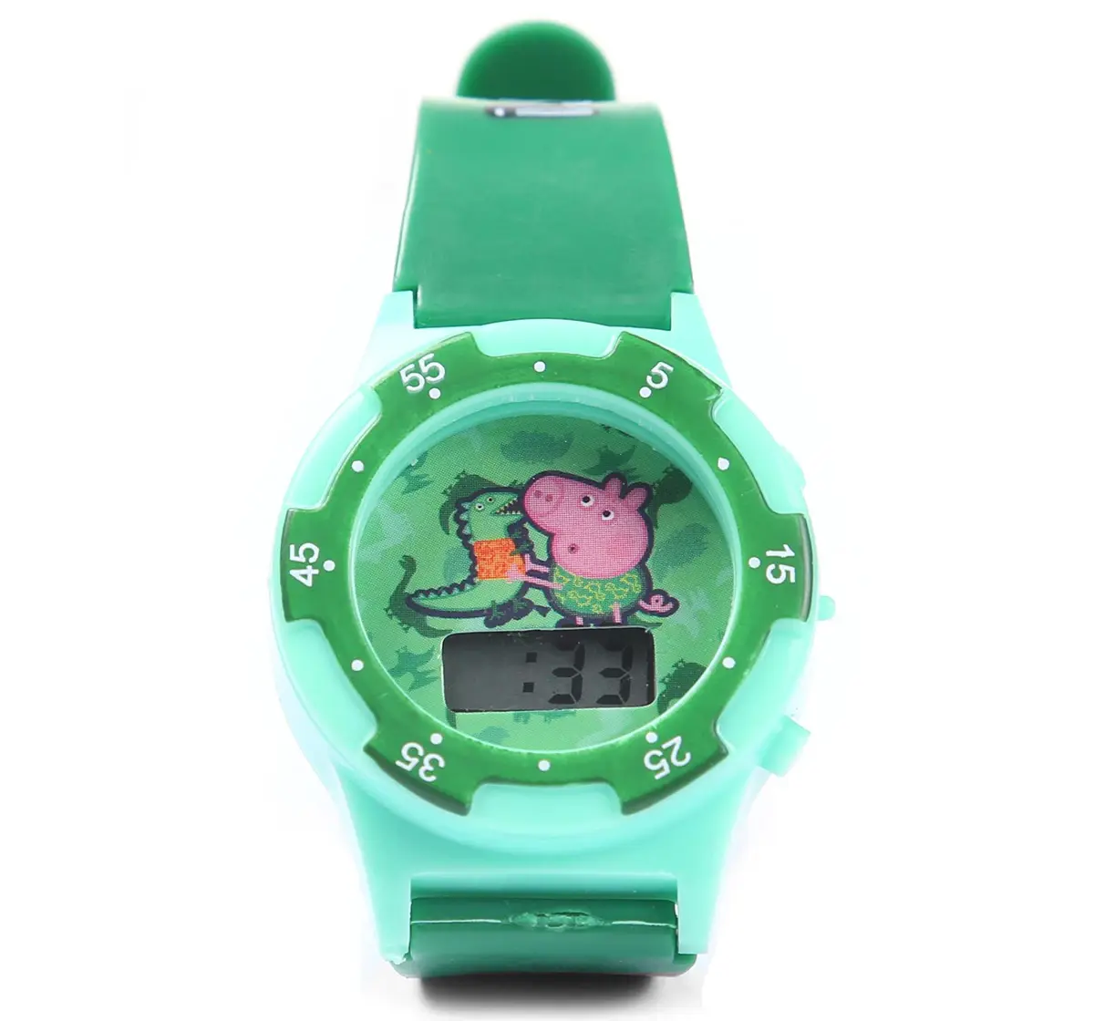 Striders Peppa Pig Kids Watch With Led Display And Adjustable Strap, 3Y+