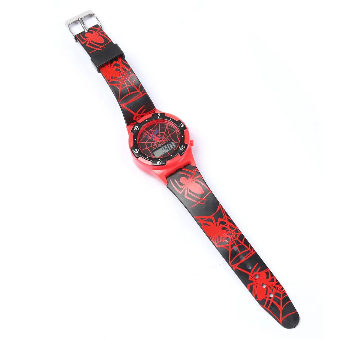 Striders Spiderman Kids' Waterproof Watch With Led Display, 3Y+