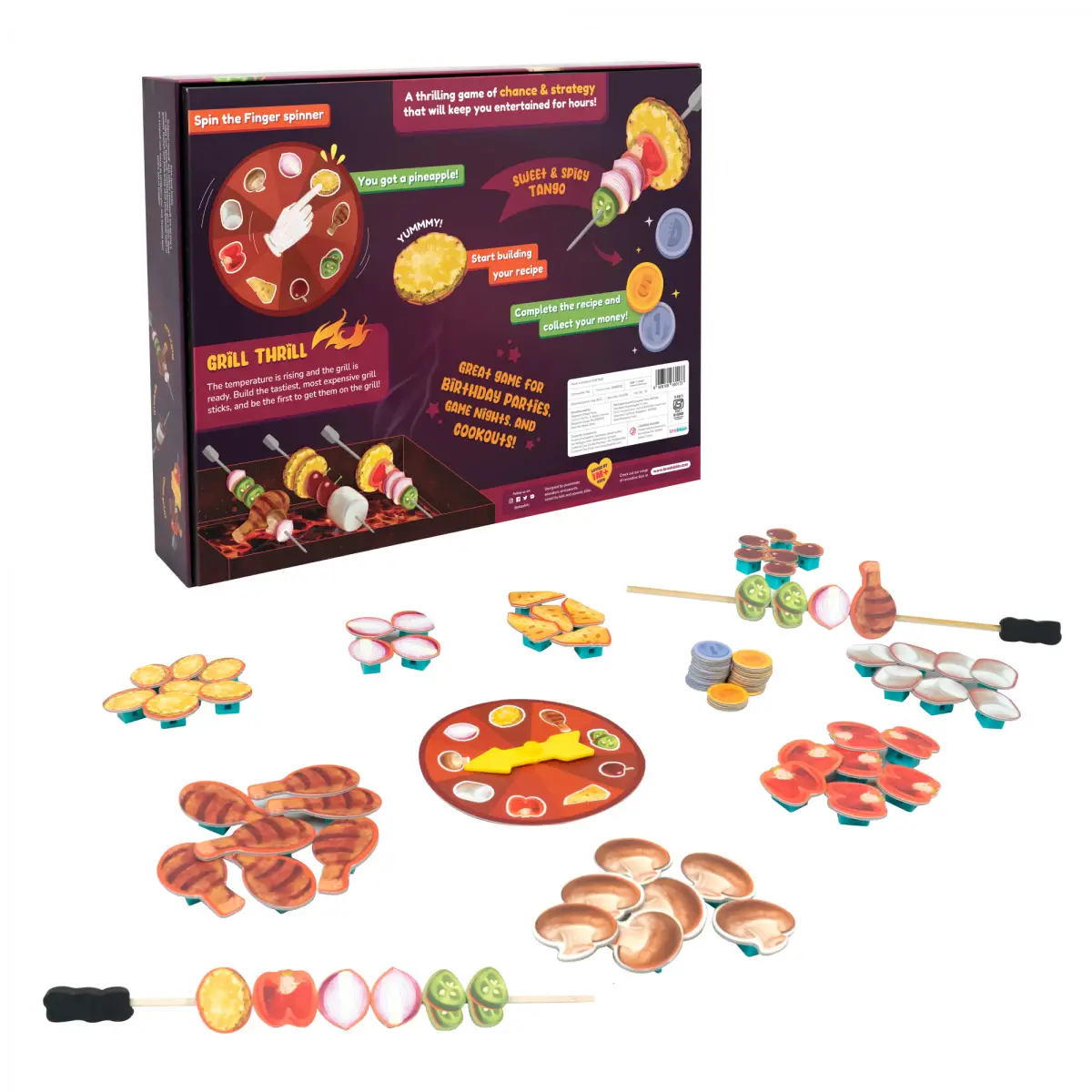 Bloomingo Grill Thrill Board Game, 4Y+