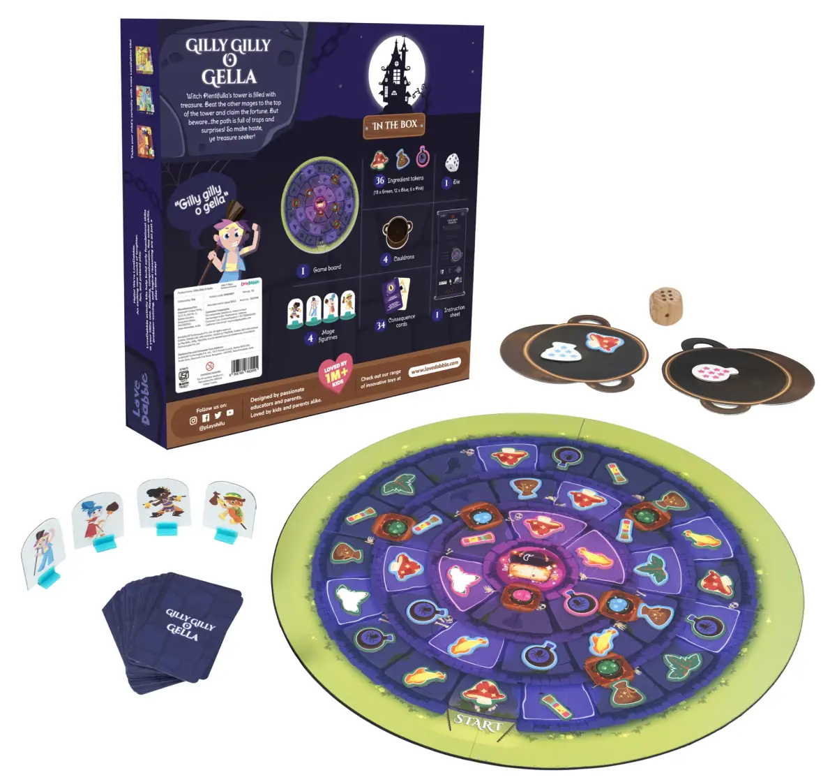 Bloomingo Gilly Gello O Gells Board Game, 6Y+