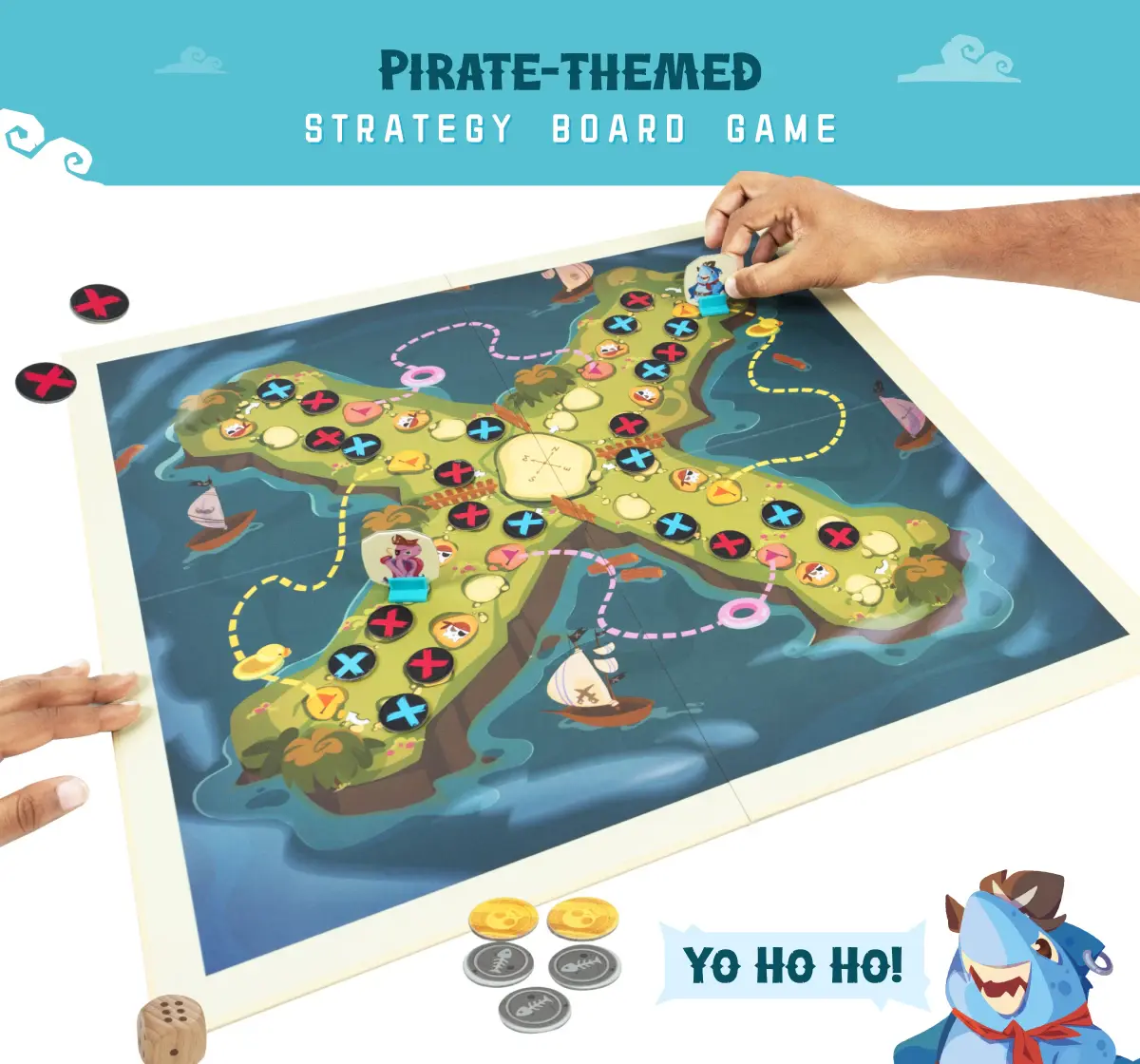 Bloomingo Pirates Paradise Board Game, 6Y+