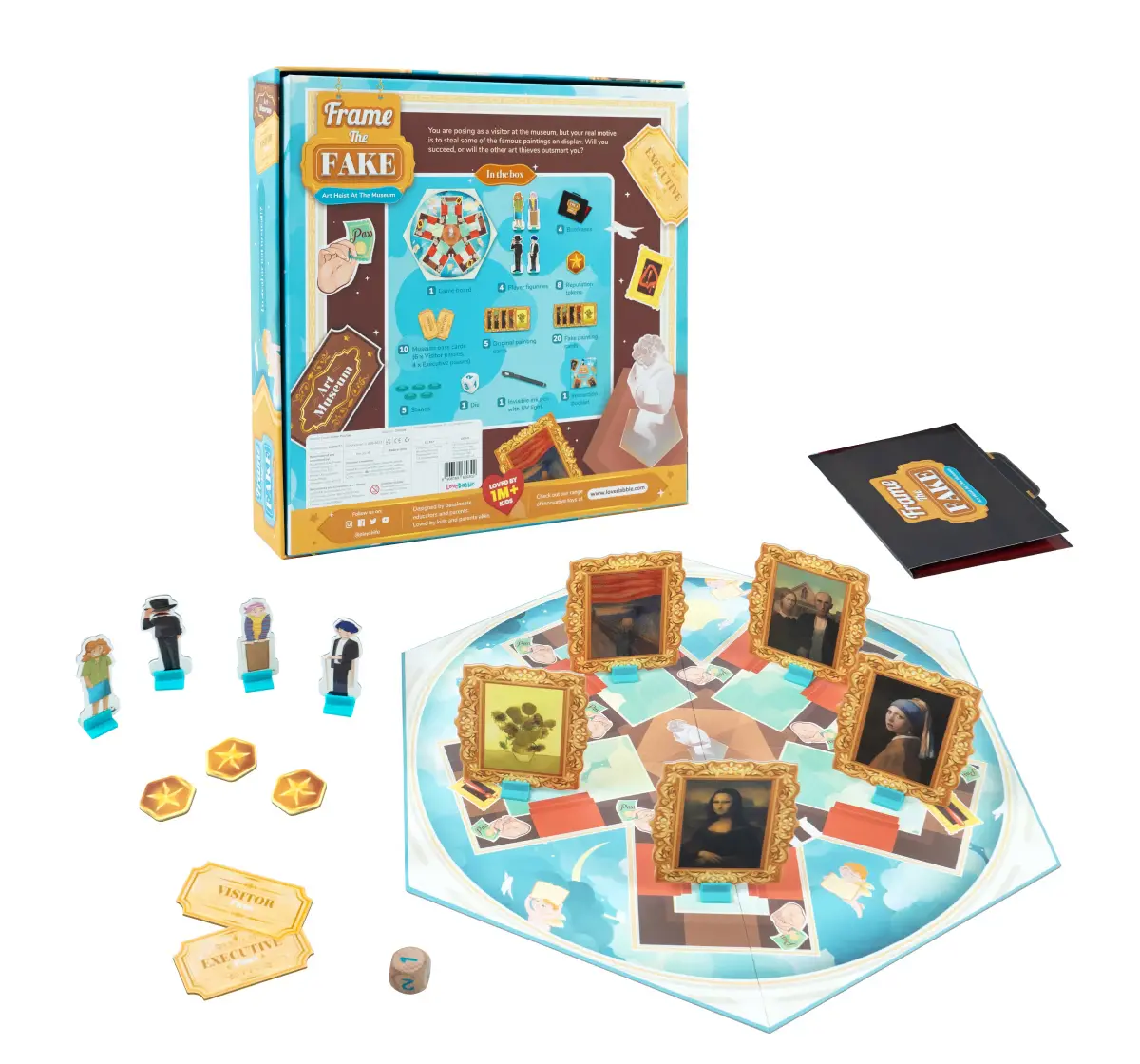 Bloomingo Frame The Fake Board Game, 4Y+