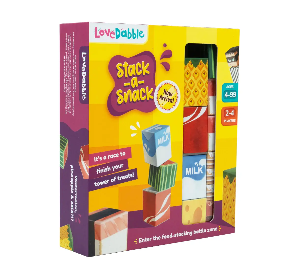 Bloomingo Board Game - Stack A Snack: Interactive Stacking Game, 4Y+