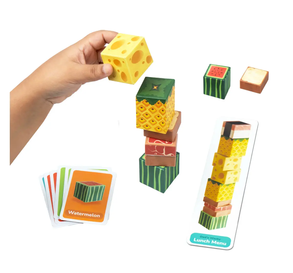 Bloomingo Board Game - Stack A Snack: Interactive Stacking Game, 4Y+