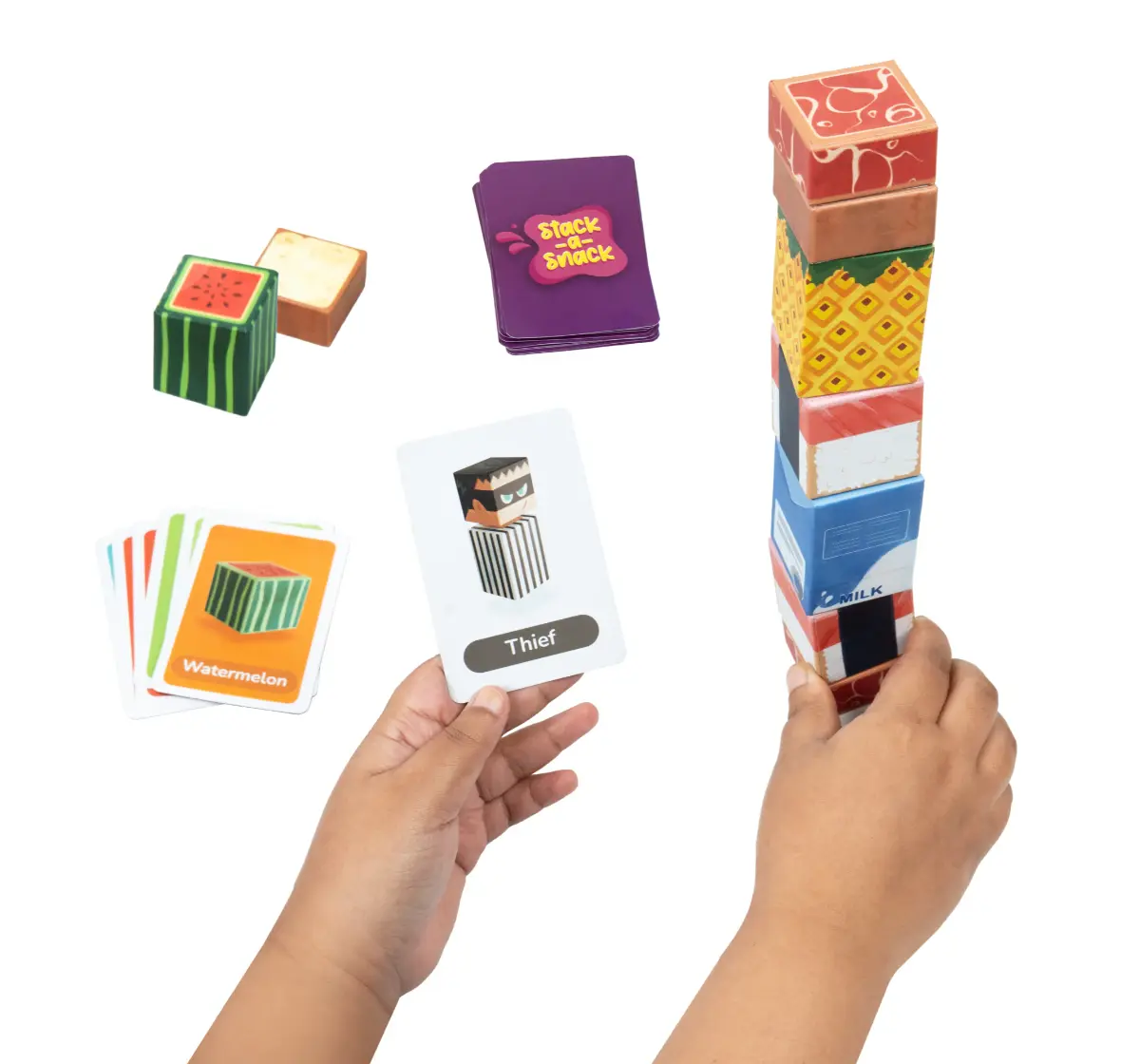 Bloomingo Board Game - Stack A Snack: Interactive Stacking Game, 4Y+