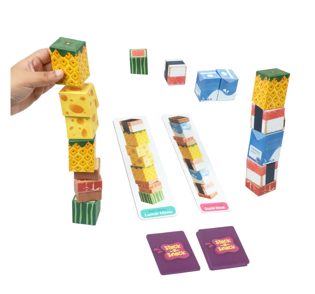 Bloomingo Board Game - Stack A Snack: Interactive Stacking Game, 4Y+