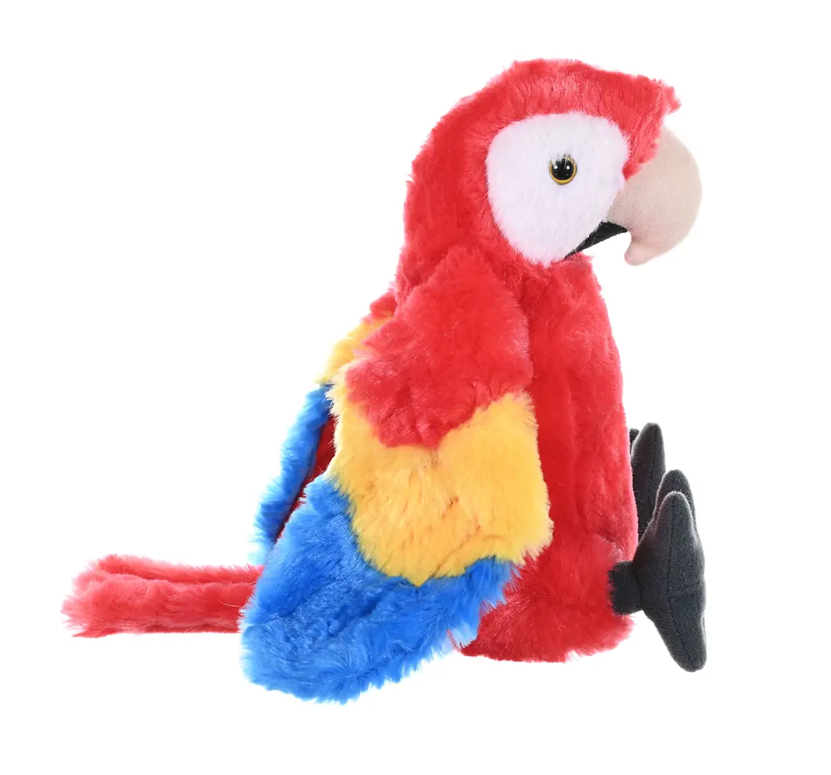 Wild Republic Cuddlekins, Mini Scarlet Macaw, Stuffed Animal Soft Toy, 8 Inches