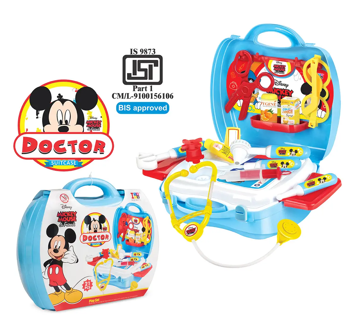 ITOYS Suitcase Kitchen Set Disney Princess, Multicolour, 2Y+