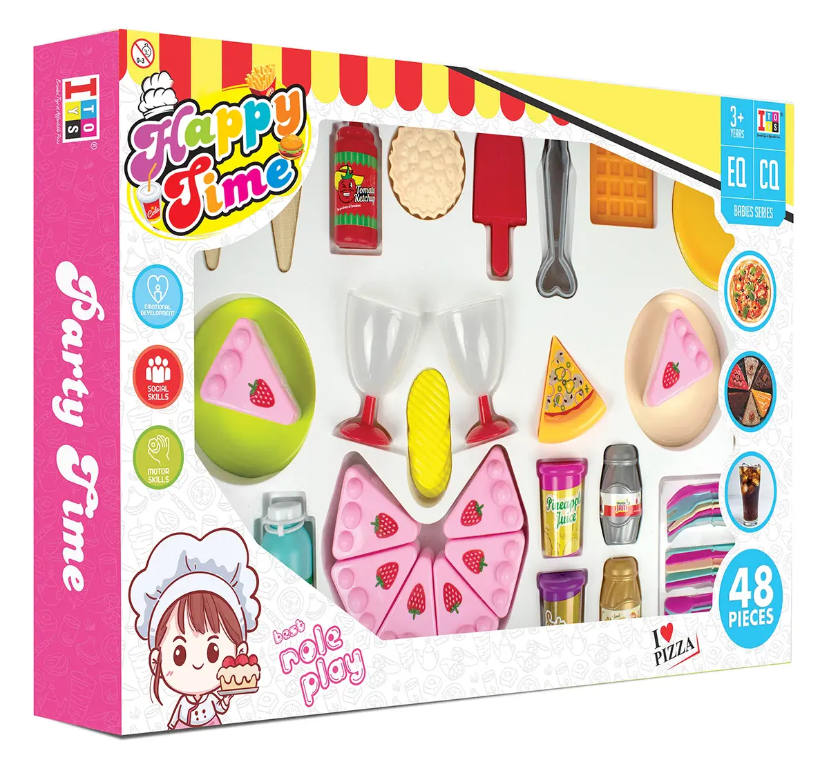 Buy ITOYS Happy Time Pastry Set 48 Pieces, 3Y+ Online | Hamleys India